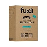 fu:di - Multigrain Seeded Loaf - Low Carb Bread for Toast, Sandwiches, Snacks - 10 Slices, with Sesame, Flax & Sunflower Seeds - Keto, High Protein & Fibre, 280g