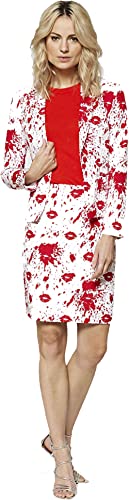 OppoSuits Disfraces de Carnaval para Mujer - con Chaqueta, Falda y Corbata