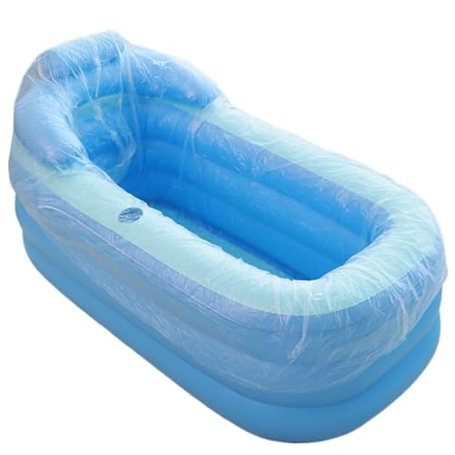 Bañera Hinchable Contenedor grande de agua for lavar el cabello, bañera hidromasaje for hogar, goma(160cm cushion)