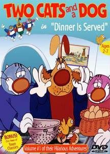 DVD Two Cats & A Dog 1: Dinner Is Served Book
