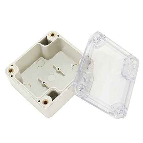 Uxcell 2.48"X2.28"X1.38"(63Mmx58Mmx35Mm) Abs Junction Box Universal Electric Project Enclosure Clear #TOP3