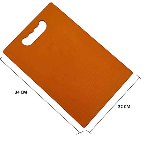 Image of MBM Premium Super Quality Unbreakable ABS Free Kitchen Chopping Cutting Board Vegetable and Fruit Chopping and Cutting with Handle