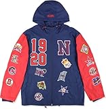 Big Boy Negro League Baseball Commemorative S6 Mens Windbreaker Jacket [Navy Blue - 3XL] - ID#41873