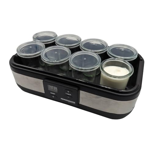 10 Joghurtgläser mit Deckel 160 ml WECK Dessertgläser Joghurtbecher passend für diverse Joghurtbereiter und Thermomix Varoma