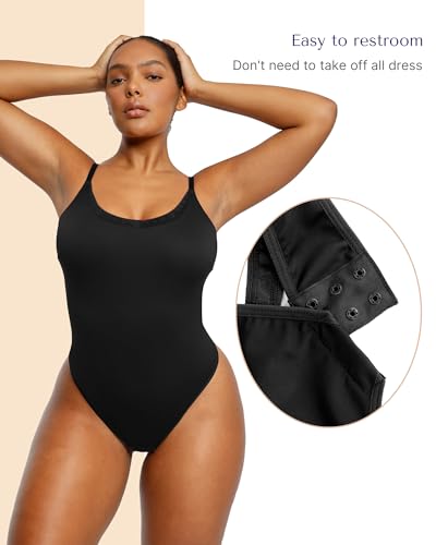 SHAPELLX Shapewear Bodysuit For Women Tummy Control Sculpting Snatched Body Shaper Waist Body Suit Thong3
