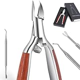 Podiatrist Toenail Clippers and Lifters for Thick or Ingrown Toenail, Pedicure Clippers Ingrown Toenail Tools Set