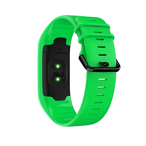 KINOEHOO Correas para relojes Compatible con Polar A360 A370 Pulseras de repuesto.Correas para relojesde siliCompatible cona.(Verde)