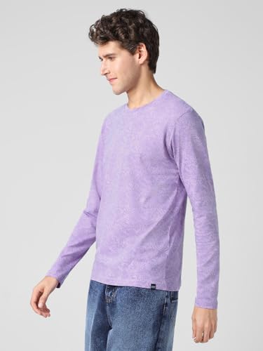 Image of Urbano Fashion Men's Printed Full Sleeve Slim Fit Cotton T-Shirt