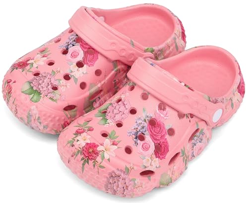 Image of INMINPIN Kids Girls Boys Clogs Garden Shoes Toddler Slides Sandals Children Water Shower Beach Pool Slippers Indoor Outdoor