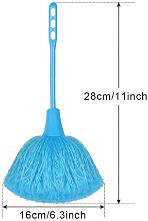Microfiber Delicate Duster, KissDate 3 Pack Washable Mini Dusting Brush with Good Hand Grips for Kitchen Laptop Keyboard Corner Dust Removal (Blue Red Brown)
