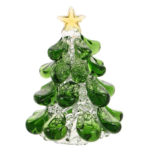 Árbol de Navidad de cristal para decorar tu mesa de centro este invierno 2