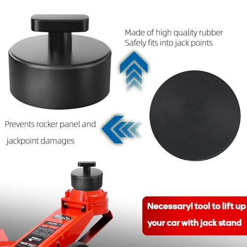 Image of 4 Floor Jack Pads for Corvette Lifting Pads, Heavy-Duty Rubber Lifting Pads for top, Compatible with2011,2017,2018,2019,C5, C6, C7, C8 Corvette Jack Rubber Jack Point Pads