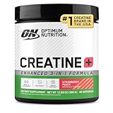 Optimum Nutrition Creatine Monohydrate Plus Powder, Strawberry Peach Flavored Creatine Performance Blend, with Electrolytes for Hydration, Added Vitamins, 40 Servings, 360 Grams (Packaging May Vary)