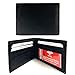 1 Mens Bifold RFID Blocking Leather Wallet Money Clip Credit Card Slots Black RFID Blocking Genuine Premium Leather Credit Card ID Business Card Holder Wallet RFID P 70 Driver’s License Debit Credit