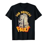 San Andreas Fault s California State Souvenir T-Shirt