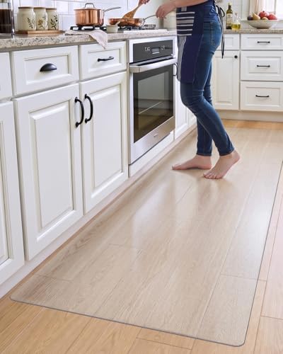 DEXI Kitchen Plastic Carpet Runner Ultra Thin, Vinyl Clear Floor Mat 24x60