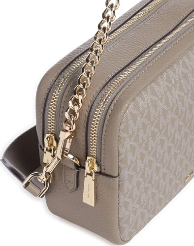 Image of Michael Kors Bryant Medium Double Zip Chain Camera Crossbody Bag