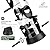 Kingsyard 2 Pack Tube Bird Feeders for Outdoors Hanging, Wild Bird Feeder with 6 Feeding Ports, Easy to Clean & Refill, 2 lbs Seed Capacity, Great for Attracting Finches, Cardinals (Black)
