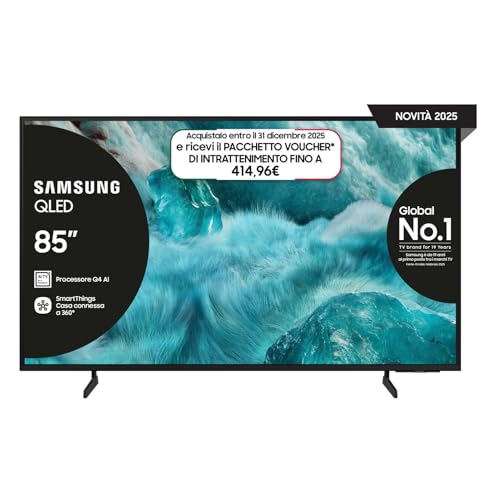 Samsung Smart TV 85'' QE85Q7F4AUXZT QLED 4K, Q4 Processor, 100%
