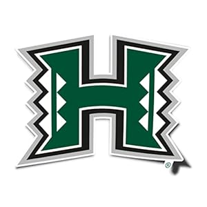 University of Hawaii Rainbow Warriors UH Vinyl Decal Laptop Water Bottle Car Scrapbook Sticker (IND 1)