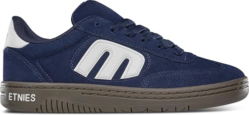 Etnies Zapatos de skate Locut para hombre, Azul marino/blanco/chicle, 10 Women/8.5 Men