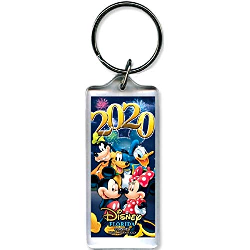 Disney Mickey Mouse And Friends Design Florida Dated 2020 Keychain, 2 3/4 Inch