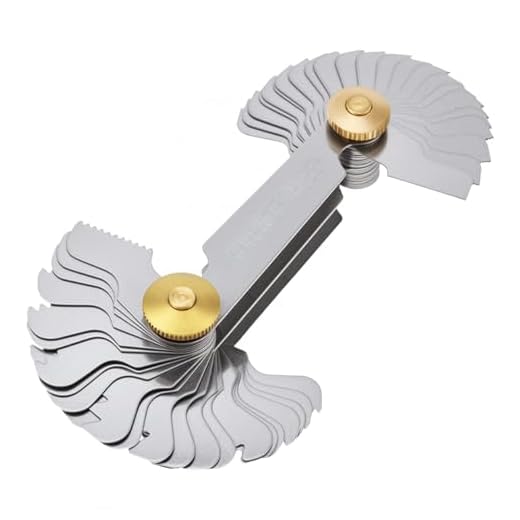 Metric & Imperial Screw Gauge Whitworth 55 Degree & Metric 60 Degree Thread Pitch Gauge, SAE Thread Pitch for Industrial Measurement Garage Automotive, Workshop & Plumbing