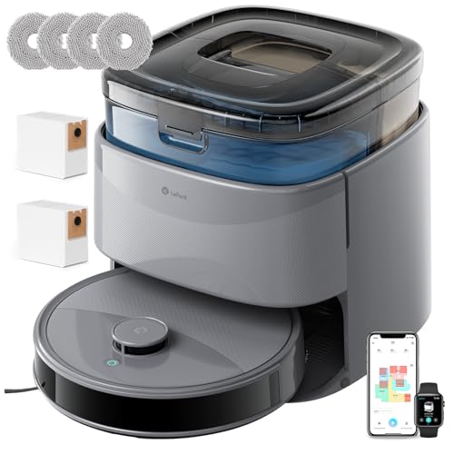 LEFANT M3 Robot Aspirapolvere Lavapavimenti con Mappatura, 12000Pa, Doppio Mop