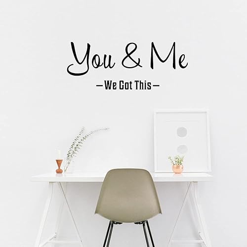 Miniatura 4 de Calcomanía de pared You & Me, We Got This, vinilo con letras de 22 pulgadas de ancho