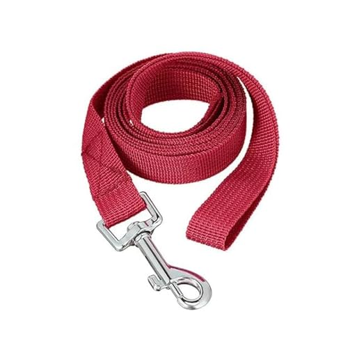 Laisse pour petits et grands chiens en nylon premium rouge