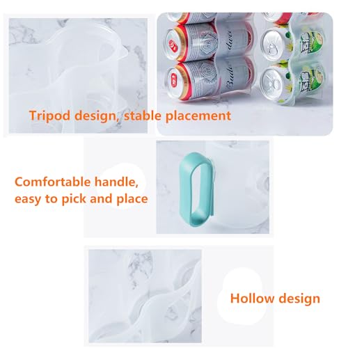 Hayaww 2 Stück Kühldosenregal tragbare Getränkedosen-Halter für Kühlschrank Dosenorganizer Dosenhalter Aufbewahrungsbox für Dosen Bier-Aufbewahrungsbox Getränke-Organizer für Schränke Kühlschränke (A)
