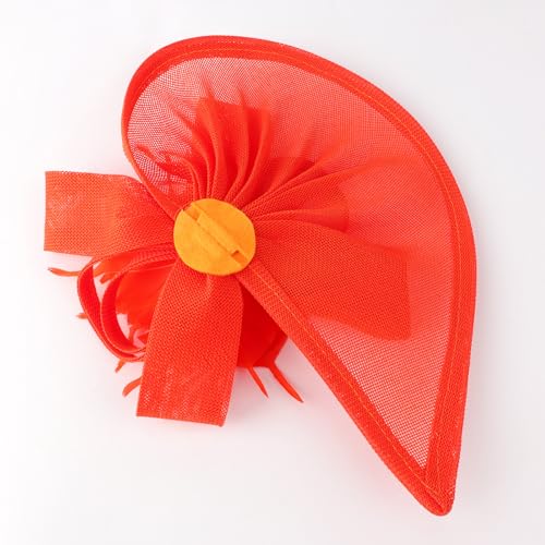 Image of DRESHOW Women Fascinator Hats Tea Party Hat Vintage Pillbox Hat Headband for Cocktail