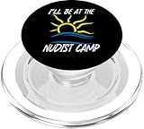FKK Camp Freiheit Nacktheit Naturismus Nudismus Symbol PopSockets PopGrip für MagSafe