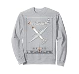 8.5 oz, Klassisch geschnitten C-133 Cargomaster Amerikanisches Frachtflugzeugdiagramm Sweatshirt