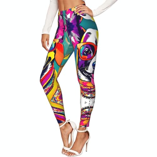 Leggings de compresión de perro mujer mallas suaves que estilizan la silueta