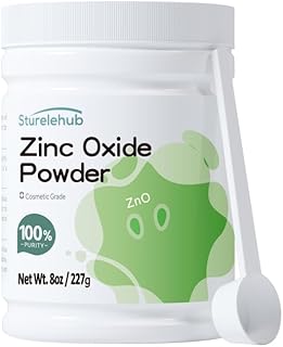 Polvo de óxido de zinc, 8 onzas, 100% pureza,...