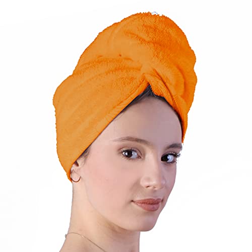 LLAMAXY Hair Towel 100% Pure Organic Cotton Hair Drying Towels Adult Child Hair Wraps Hair Turban - Image 2