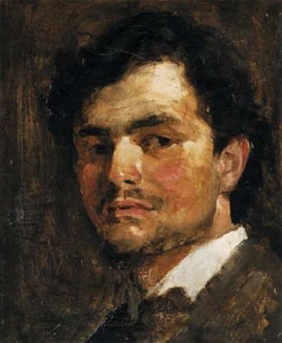 Tableaux peinture sur toile Adolf Hiremy-hirschl 60x90cm autoportrait pour chambre