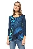 Desigual TS_Kohl Camisa Manga Larga, Azul (Navy 5000), Large para Mujer