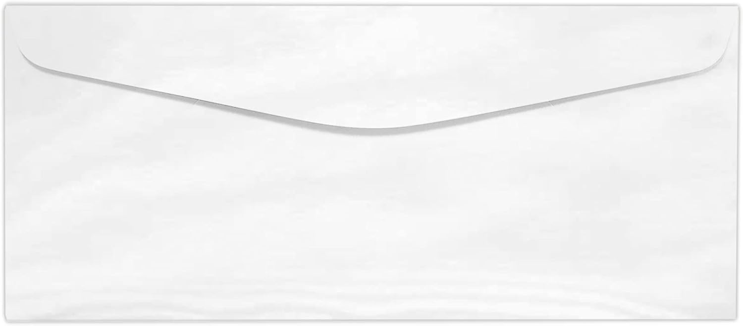 LUXPaper #10 Commercial Flap Business Envelopes | 4 1/8" x 9 1/2" | Seafoam Blue | 80lb. Text | 250 Qty