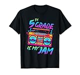 5th Grade Is My Jam First Day Of School Funny Retro Teacher T-Shirt