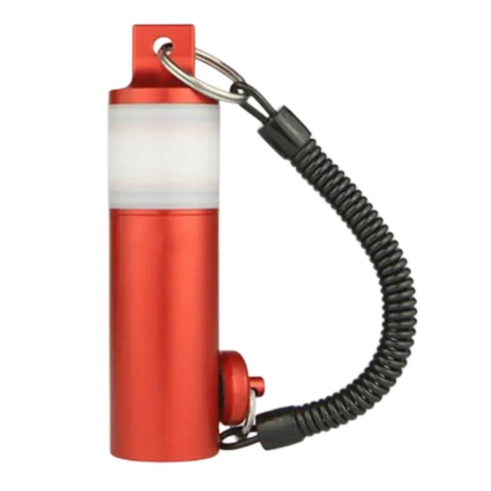 Świecący podwodny shaker do nurkowania z akwalungiem do RING z paskiem na rękę, lampka sygnalizacyjna Shake to Glow do nurkowania w jaskini i nocnym, grzechotka ze stopu aluminium 120 dB (do