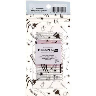 Conair Clear And Metal Free Bobby Pins, Clear, 25 Ct #TOP6