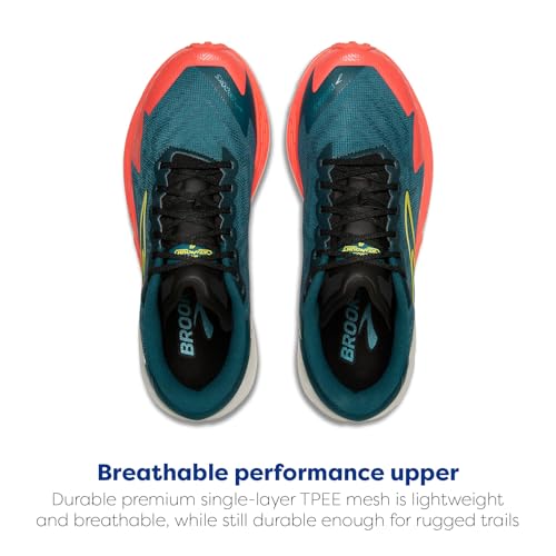 Brooks Men's Catamount 4 Speed Trail Running Shoe - Legion Blue/Celestial/Flame - 9 Medium