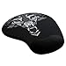 Titanwolf - Office Mauspad mit Gelkissen – Wolfdesign - ergonomische Handgelenkauflage - Komfort Mousepad - Handgelenkpolster Handauflage Gelpolster - abwaschbar - für Computer Laptop Notebook