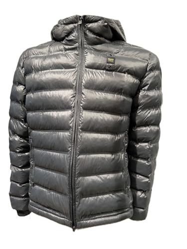 Blauer CHARLES 2132 Chaqueta termosellada con capucha para hombre, chaqueta ecológica, chaqueta 25WBLUC02132, 978GG Antracita int. gris niebla, XXL