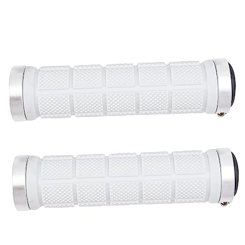 NULYLU 自転車用ダブルロックグリップ カバー 滑り止め ゴム製 耐摩耗性 自転車ハンドルバー用 サイクリング用 雨天対応