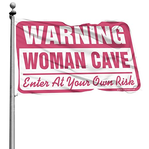 Drapeau Hommes Cave Decor Avertissement Femme pour pavoiser votre bateau