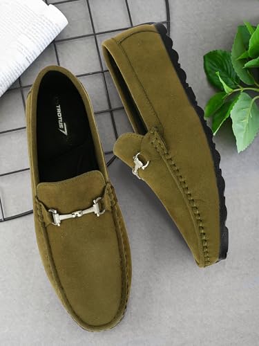 Image of TROTUS Men's Stylish & Comfortable with Soft Cushioned Insole | Hand-Stitched Design for Trendy | Loafer for Men