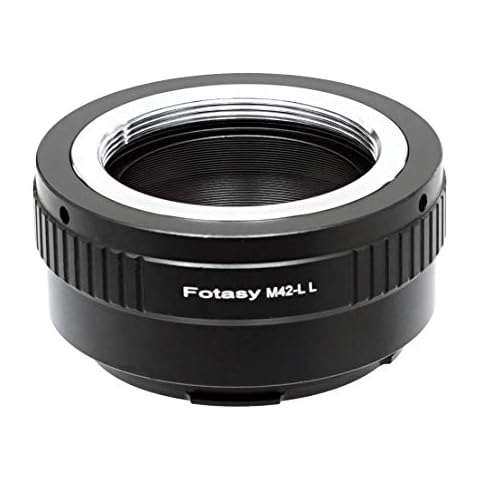 Fotasy Adjustable M42 Lens to L Mount Adapter, 42mm Screw Mount Lens S Adapter, Compatible with Panasonic S1 S1H S1R S4 S5 Leica SL SL2 TL2 TL Leica T Sigma fp fp L Mirrorless Camera Cover